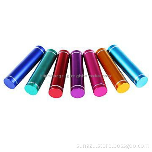 Multicolored Aluminium tube power bank